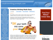 Tablet Screenshot of creativewriting-prompts.com